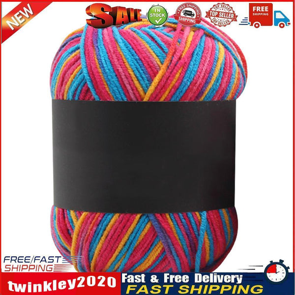 Gradient Color Milk Cotton Yarn Scarf Sweater Crochet Knitting Yarn (P) Newly