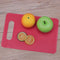5pcs Plastic Non Slip Anti Bacterium Cutting Board Chopping Block(Red)