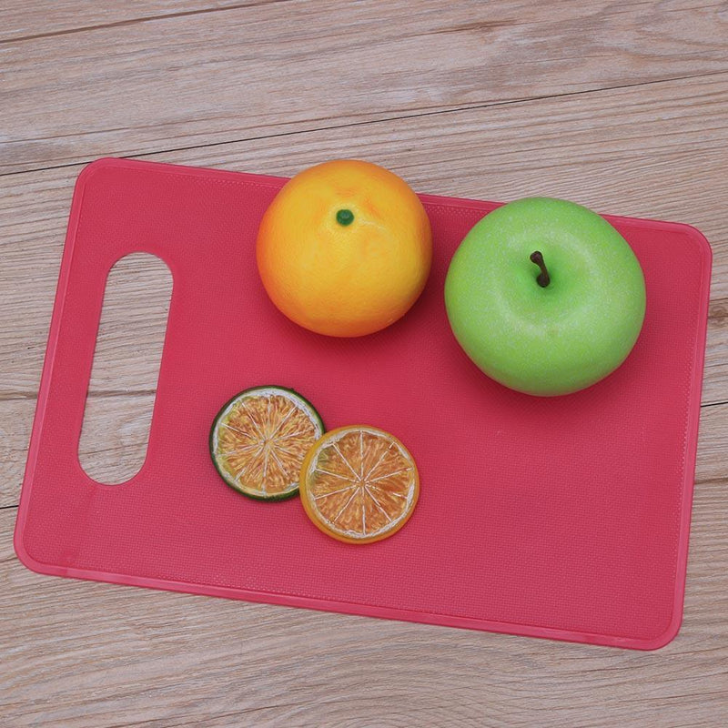 5pcs Plastic Non Slip Anti Bacterium Cutting Board Chopping Block(Red)
