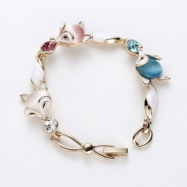 Fox Women Girls Teen Jewelry Valentine Fox Birthday Suitable Gift Bracelet