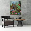 Painting By Numbers DIY Resting Birds Canvas Oil Wall Art Picture Ornaments Kit