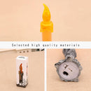 Halloween Decor Candle Light Plastic for Holiday Decor (Orange)