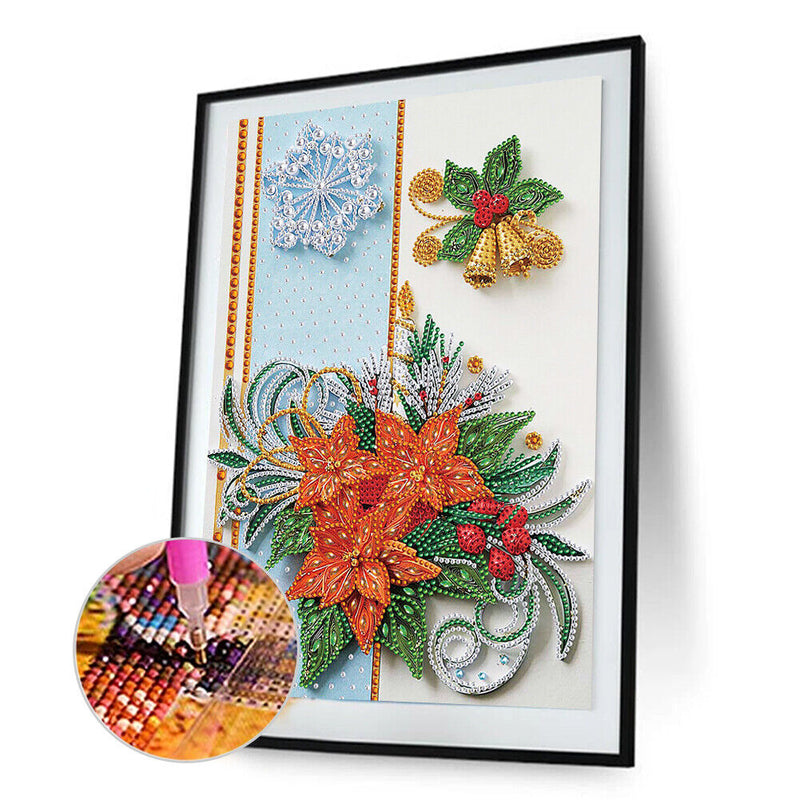 5D DIY Part Special Drill Diamond Painting Kit Christmas 12 Colors (KA257) Newly