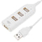 USB Hub 5Mbps High Speed Multi USB 2.0 Adapter 4 Port Splitter (White)