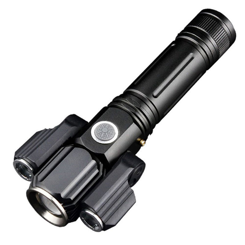 With Rack Flashlight Bike Lights Bicycle Front Lamp LED Torch Rear Lights