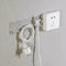 Wall Adhesive Home Bathroom Wall Storage Hook Power Plu Socket HolderA2X7 P4V2