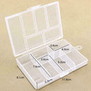 Clear Plastic Storage Box With Cap Nail Art Tips Decorations Container Tool B6N8