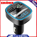 T25 Bluetooth FM Transmitter MP3 Player Dual USB Charger Holder TF Card U-Disk
