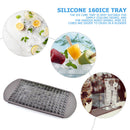 Silicone Mini Ice Cube Trays, 160 Cube Small Crushed Ice Molds, Flexible Newly