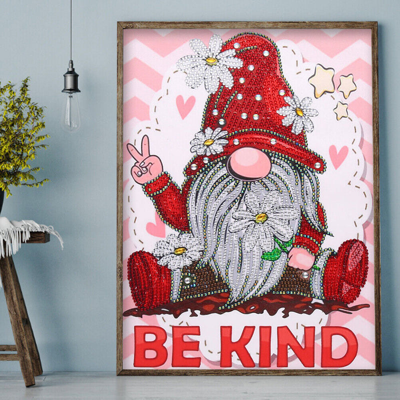 Diamond Painting 5D DIY Gnome Part Special Drill Rhinestone Picture (DZ578)