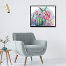 14CT Printed Partial Cross Stitch DIY Bird Flower Hand Painting Room Decoration