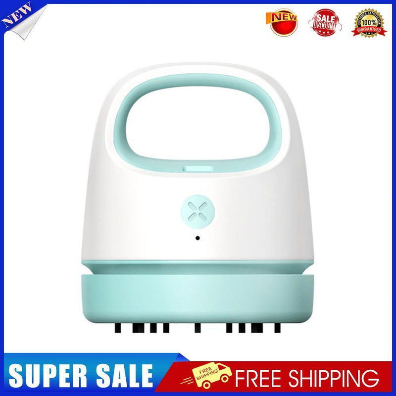 Desktop Vacuum Cleaner Hair Dust Collector for Computer Keyboard (Blue)
