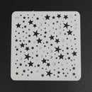 Star Theme Hollow Lace Ruler Embossing Template DIY Photo Album Draw Tool Newly