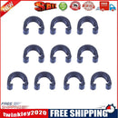 10pcs Bike Bicycle C-Clips Buckle Hose Brake Gear Cable Housing Guide(Black