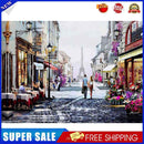 #A 5D DIY Full Drill Diamond Painting Romantic Street Cross Stitch Embroidery