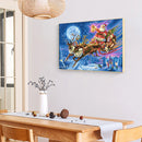 Santa Oil Paint By Numbers Kits Canvas DIY Picture Hand Painted Wall Art Cr