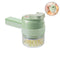3in1 Handheld Electric Vegetable Cutter Set Durable Crusher Kitchen Tool`