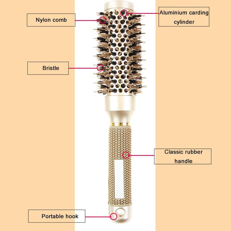 Pro Hair Dressing Brush Ceramic Iron Round Comb Magic Styling Combs (32mm) Newly