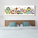 Owl Welcome Sign 14CT Counted Embroidery DIY Cotton Thread Partial Cross Stitch
