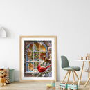 5D Full Round Diamond Painting DIY Christmas Snow Bird Living Room Decoration