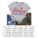 Independence Day Print America Letter Tea (Light Grey M) T-Shirt