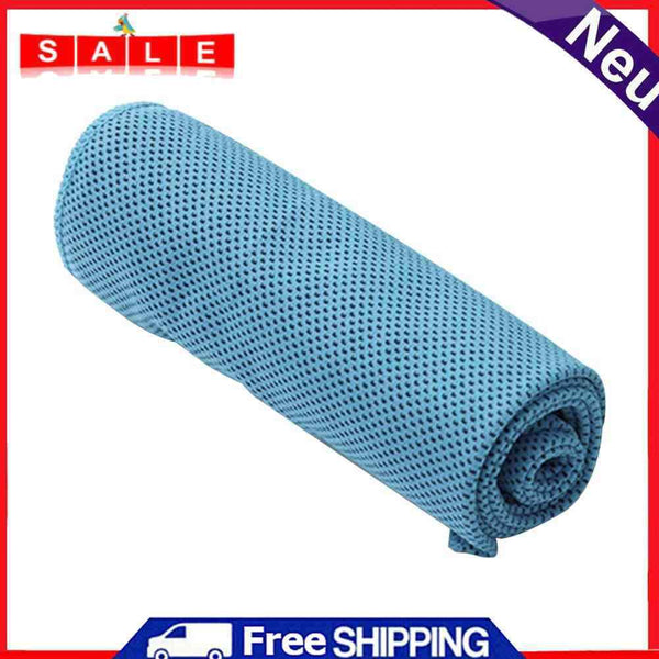 Microfiber Cold Absorption Instant Cooling Towel Quick Dry for Jogging (Blue)
