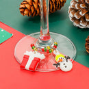Cup Decoration Rings Table Decor Christmas Cup Ring Wine Glass Pendants