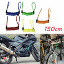 Motorbike Motorcycle Safety Lanyard Disc Brake Lock Spring Coil Reminder Cable