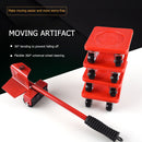 5pcs Furniture Mover Tool Set Furniture Transport Lifter Stuffs Roller Wheel Bar