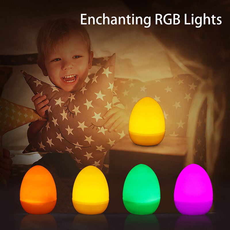 12pcs LED Simulation Egg Lighting Happy Easter Candle Christmas Wedding Decor