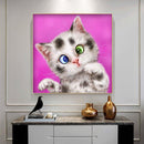 Full Round Drill Rhinestone Art DIY 5D Cat Diamond Painting Kit(A2418) Newly