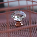 Handles Diamond Shape Pull Handle Cupboard Pulls Door Knobs Crystal Glass Knobs