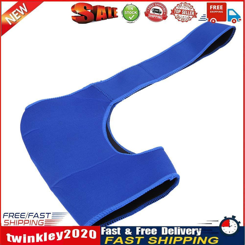 Blue Shoulder Support Protector Men Women Adjustable Gym Sports Wrap Guard Newly