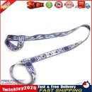 Printed Yoga Mat Strap Adjustable Shoulder Carry Stretch Belt (Blue White) Newly