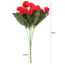 Silk Carnation Wedding Home Decor Artificial Flower Photographic Prop (Red)