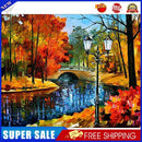 Bridge in the Forest Oil Paint By Number Kit DIY Acrylic Painting on Canvas