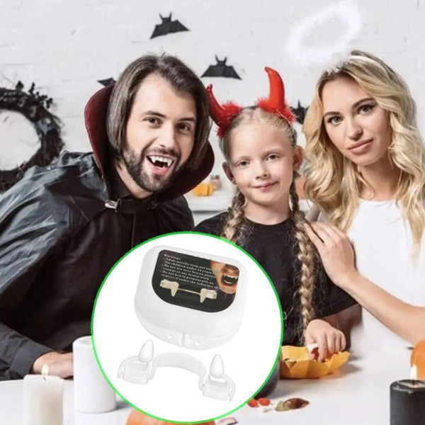 Zombie Teeth Retractable Dentures Tooth Vampire Fangs Halloween Vampire Teeth