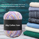 Gradient Color Milk Cotton Yarn Scarf Sweater Crochet Knitting Yarn (U) Newly