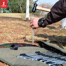 Camping Tools Storage Bag, Nail Hammer Stakes Pegs Organizer (Dark Green L)