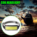 Portable COB Cycling Headlight USB Rechargeable Strong Fishing Headlamp
