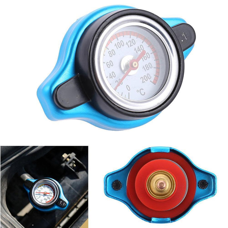 Small Head Car Radiator Cap Water Temp Meter Thermostatic Gauge (1.1Bar) Newly