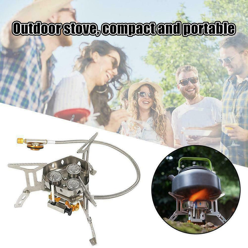 Outdoor Camping Gas Stove Burner High Power Portable N6I3 Ultralight Tool K2Y2