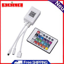 LED RGB Controller Box 1 to 2 Controller IR Remote 144W 24V for RGB Strip Lights