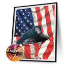Full Drill Round Diamond Painting Festive Pattern Mosaic Kit Drawing Picture