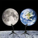 Home Decor 360° Rotatable Projection Lamp MOON EARTH Projector Night Light LED