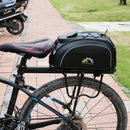 MTB Bike Reflective Rear Tail Rack Panner Carbon Fiber Waterproof Carrier Bags