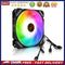 COOLMOON ARGB Cooling Fan Temperature Control 5V Computer Cooler RGB Case Fan