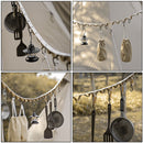 PU Leather Hanging Lanyard Multifunctional Adjustable Rope for Flagline Clothes