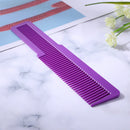 Hairdressing Carbon Anti-static Comb Wide Tooth Hair Clipper Comb (Purple) Newly