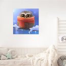 Big-eyed Owl Frameless Picture Oil Paint By Numbers Hand Painted Picture Decor